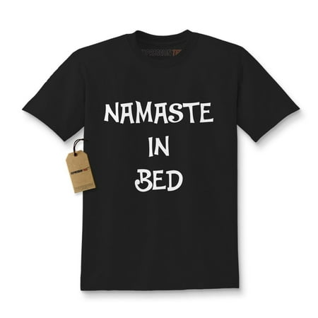 Namaste In Bed Kids T-shirt