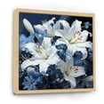 thumbnail image 2 of Designart "Petals Serenade: Radiant Lilies I" Lilies Floater Framed Canvas Wall Art, 2 of 5