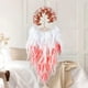 thumbnail image 2 of Atrapasueños con forma de árbol de la vida de cristal bohemio hecho a mano, atrapasueños de plumas, decoración del hogar para dormitorio, boda (rosa), 2 of 5