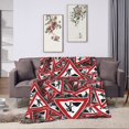 thumbnail image 3 of PUREYAH Travel Throw Blanket for Couch, Traffic Signs Lightweight Fluffy Flannel Outdoor Blanket, Microfiber Warm Blankets for Bed Long Flight Camping 40"x30" Inch, 3 of 6