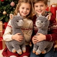 thumbnail image 4 of Stuffed Animal Cute Alpaca Plush Toy, 12 Inch Super Cute Camel Stuffed Animal Gift for Girls Boys (1PC, Grey), 4 of 6