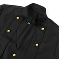 thumbnail image 4 of Mens Pirate Coat Halloween Gothic Cosplay Costume Stand Collar Renaissance Steampunk Tailcoat, 4 of 9