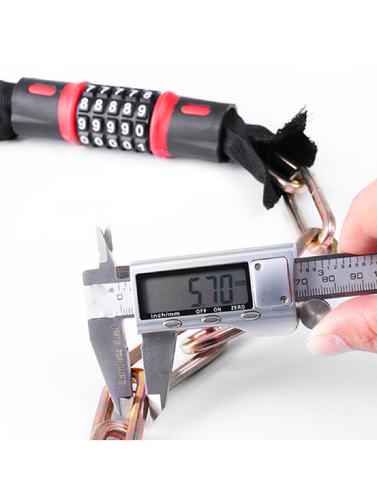 Bike Lock Anti-theft 5 Digit Password Bicycle Locks for Scooter Motorcycle Portable MTB Road Bike Cable Lock