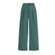 thumbnail image 5 of Amzcrzy Pantalones Vestir Mujer Color Liso S-2XL - Cintura Alta Elástica, Pliegues Frontales, Sin Cremallera, Bolsillos, Para Trabajo Verde, 5 of 5