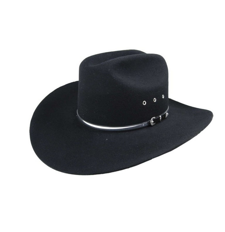 Bailey Cowboy Hat Mens Shiny Hatband Buckle Detail Wool Yuma 2X 423-2 ...