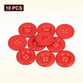 thumbnail image 3 of Uxcell 10pcs Botón de Costura 28mm 4 Agujeros Botones Redondos de Resina para Manualidades, Negro, 3 of 6