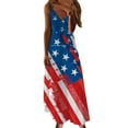 thumbnail image 5 of OAVQHLG3B Womens Dresses Sun Dresses Women Summer Casual 4th of July Outfits American flag s Summer Casual Beach Sleeveless Suspenders Printing Dress, 5 of 5
