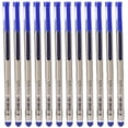 thumbnail image 1 of 12 bolígrafos de tinta de gel de 0,5 mm de gran capacidad, bolígrafos de repuesto, papelería para estudiantes, suministros de oficina, color azul, 1 of 5