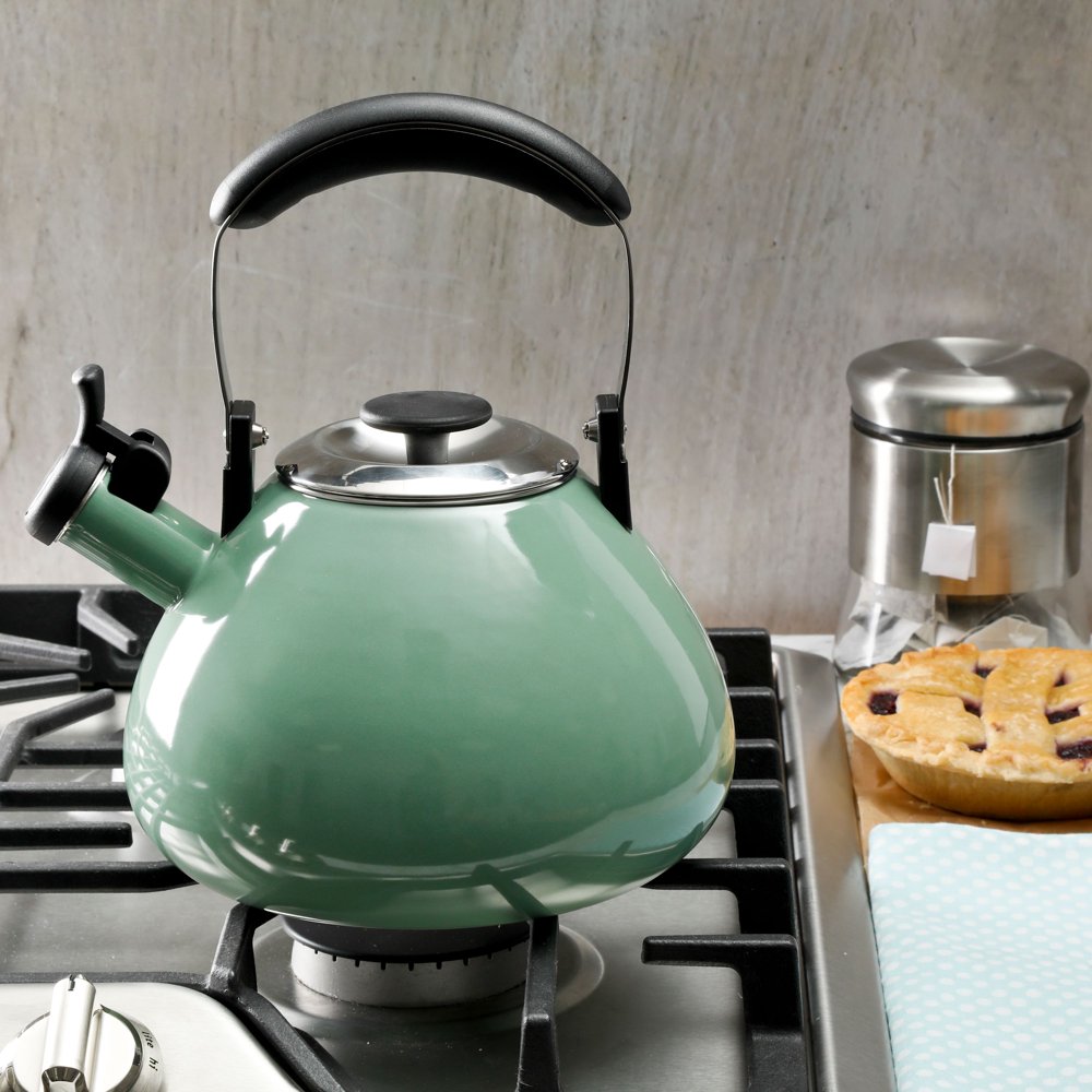 Mr Coffee Marlowe 3Quart Belly Shape Mint Green Tea Kettle Walmart