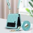 thumbnail image 6 of REQO for Samsung Galaxy Z Flip 3 Case, Diamond Fashion Style and Slim Thin Texture, Hinge Protection, Adjustable Crossbody Strap, 6 of 6