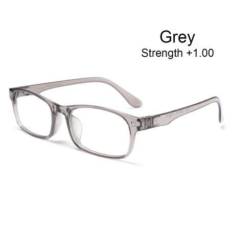 Vintage Classic Women Men Ultralight Unisex +0.00~+4.0 Magnetic Eyewear Anti-blue Light Reading Glasses Presbyopic Eyeglasses GREY STRENGTH 1.00