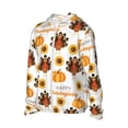 thumbnail image 2 of Kll Happy Thanksgiving Day Print Men'S Women’s Upf 50+ Sun Protection Outdoor Hoodie Jacket Long Sleeve Fishing Hiking Performance Shirt- 3x-Large, 2 of 8