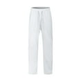 thumbnail image 5 of Zylanna Men's Casual Outfit Sets, Long Sleeve 2 Piece Hooded Elastic Waist Cardigan + Pants Sets for Men White, 5 of 9