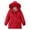 Red, variant on LYXSSBYX Winter Coats for Women Winter Cotton Jacket with Hood, Waist, and Plush To Overcome