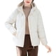 thumbnail image 2 of Ailaofu Women's Winter Solid Color Hooded Long Sleeve Warm Zipper Mid-length Cotton Jacket, 2 of 5