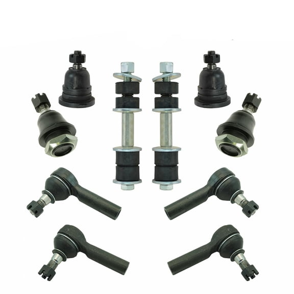 Upper Lower Ball Joints Inner Outer Tie Rod End Sway Bar Set For 00-04 Xterra