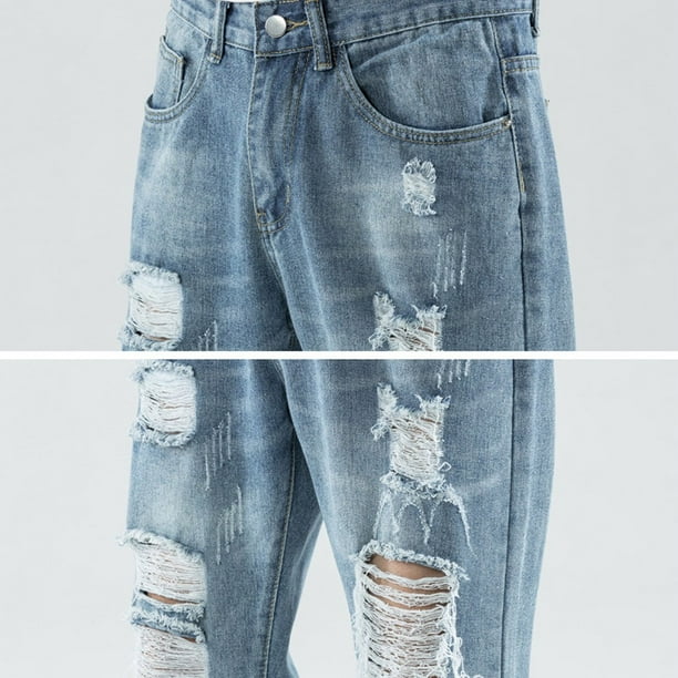Long hotsell distressed jeans