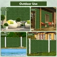 thumbnail image 6 of Gymax 12 Pcs Faux Boxwood Panels w/ Insertable Branches Privacy Hedge Screen 20'' x 20'', 6 of 10