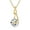 Golden, variant on AEHIO 2 Carat D Color VVS1 Moissanite Pendant Necklace for Women, Minimalist Exposed Setting in 925 Sterling Silver Platinum Plated, Elegant Jewelry Gift for Her
