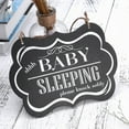 thumbnail image 6 of PAMINGONO Shhh Sleeping Sign Black 1Set, 6 of 8