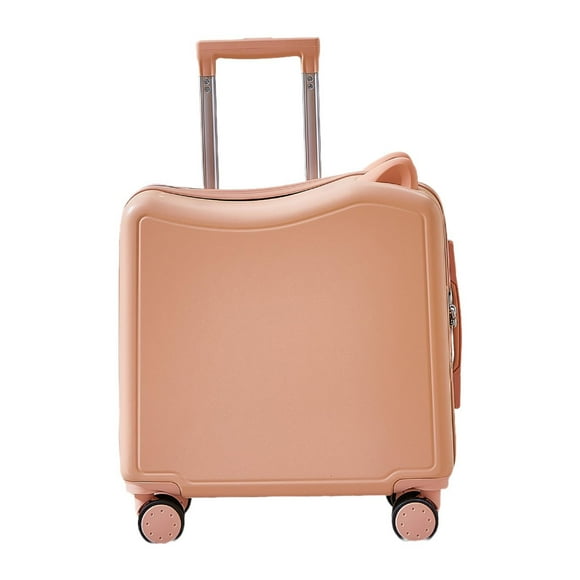 Maleta de viaje con ruedas universales, maleta rígida para negocios y maleta infantil con ruedas. Rosa