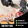 thumbnail image 3 of Premium Rib Membrane Removal Tool - Stainless Steel Rib Membrane Remover with Ergonomic Handle, Dishwasher Safe, Effortless Prep for BBQ Grilling & Smoking, 3 of 8