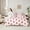 Pink, variant on Feelyou Pink Stars Plum Bedding Comforter Set 7pcs, Cheetah Print Queen Bedding Sets