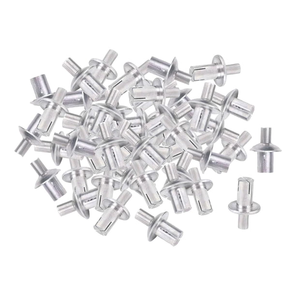 50 tornillos de expansión para grifos, clavos de fijación para gabinetes, remaches de martillo fáciles de instalar. 5x9mm