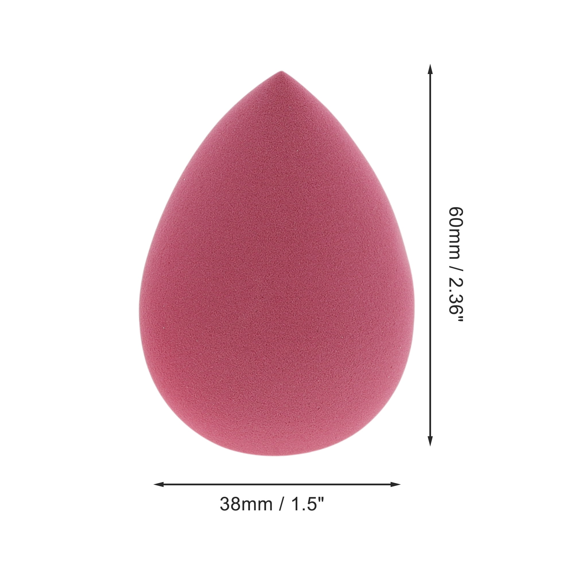 Unique Bargains 1 Pc Teardrop Shaped Puff for Travel Dressing Tables Use Wine Red