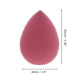 thumbnail image 2 of Unique Bargains 1 Pc Teardrop Shaped Powder Puff for Travel Dressing Tables Wine Red Hydrophilic Non-Latex, 2 of 5