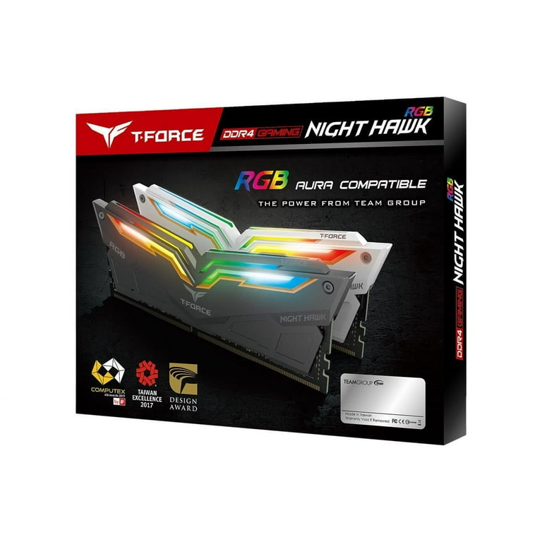 Team DDR4 3600MHz 8GB×2  16GB Team T-Force Delta RGB 16GB (2 x 8GB) PC RAM DDR4 3600 (PC4