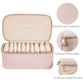 thumbnail image 2 of Organizador para joyas Vlando Travel con 12 bolsas, color rosa malva, 2 of 8