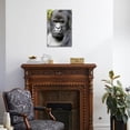 thumbnail image 4 of Africa, Rwanda, Volcanoes National Park Portrait of a silverback mountain gorilla, Animals Stretched Canvas Wall Art by Ellen Goff Sold by ArtCom, 4 of 5