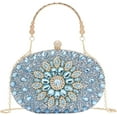 thumbnail image 1 of LHSHID Women Crystal Clutch Purse Rhinestone Evening Handbags for Wedding Party, 1 of 6