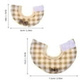thumbnail image 2 of Raindrops 2Pcs Beige Bird Elizabethan Collar Protective Neck Cover for Parrots Budgerigars Post Injury, 2 of 8