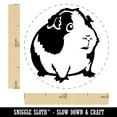 thumbnail image 2 of Cute Spotted Guinea Pig Self-Inking Rubber Stamp Ink Stamper - Purple Ink - Medium 1 Inch, 2 of 7