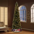 thumbnail image 2 of Sapin de Noël pré-éclairé, de 9 pieds de haut, Dustin Holiday Time – Vert, 2 of 5