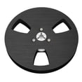 thumbnail image 2 of 1/4 5 Inch Empty Tape Reel 3 Hole Aluminum Alloy Universal Opening Machine Part Sound Tape Takeup Reel Black, 2 of 8