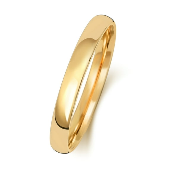 Heavy 18k Gold 2.5mm Slight Court Comfort Men/Women Wedding Band/Ring