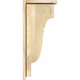 thumbnail image 3 of 6"W x 12"D x 28"H Newport Rough Sawn Corbel w/Backplate, Douglas Fir, 3 of 9