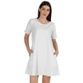 thumbnail image 1 of Inkmeso Robe Balançoire avec Poches Robe-chemise en Coton d'Été pour Femme, 1 of 7
