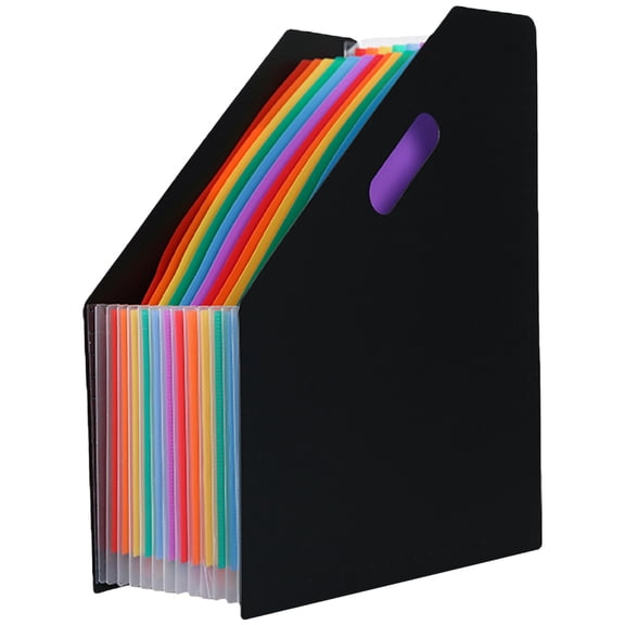 OUNONA Expandable Document Holder for Organizing Important Papers in Black 1Pack