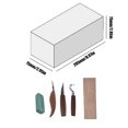 thumbnail image 3 of Juego de Herramientas de talla de madera, 5 uds., cortador de madera, cuchillo cincel, Kit de pelado DIY, tallado en madera, 3 of 7