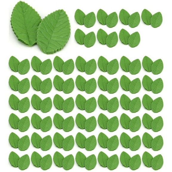 2024 TOP! Leaves Artificial Flower for Wedding Decoration Garland Rose Leaf Foliage Decorative Craft,Green