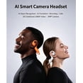 thumbnail image 3 of 8MP Smart Camera Open-Ear Headset, E12 Bone Conduction Headphones, Bluetooth 5.4 Wireless Earphones for Running Cycling, AI Real-Time Translation Headphones, 3 of 8