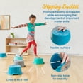 thumbnail image 3 of ECR4Kids Stepping Buckets with Storage Carry Bag, Balance Stones, Contemporary, 10-Piece, 3 of 9