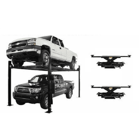 Atlas Automotive Equipment PRO8000EXT-L 4 Post Lift   RJ35 Sliding Jacks Combo