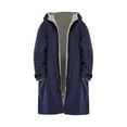 thumbnail image 4 of Waterproof Surf Changing Robe Outdoor Coat Lamb Outdoor Sports Wool Jacket Hooded Cloak, 4 of 7