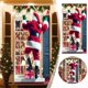 thumbnail image 1 of Cortina colgante de Papá Noel para ventanas, para fiestas navideñas en interiores y exteriores, puertas y paredes, 1 of 6