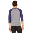 thumbnail image 2 of Bella + Canvas Unisex 3/4-Sleeve Baseball T-Shirt, 2 of 3